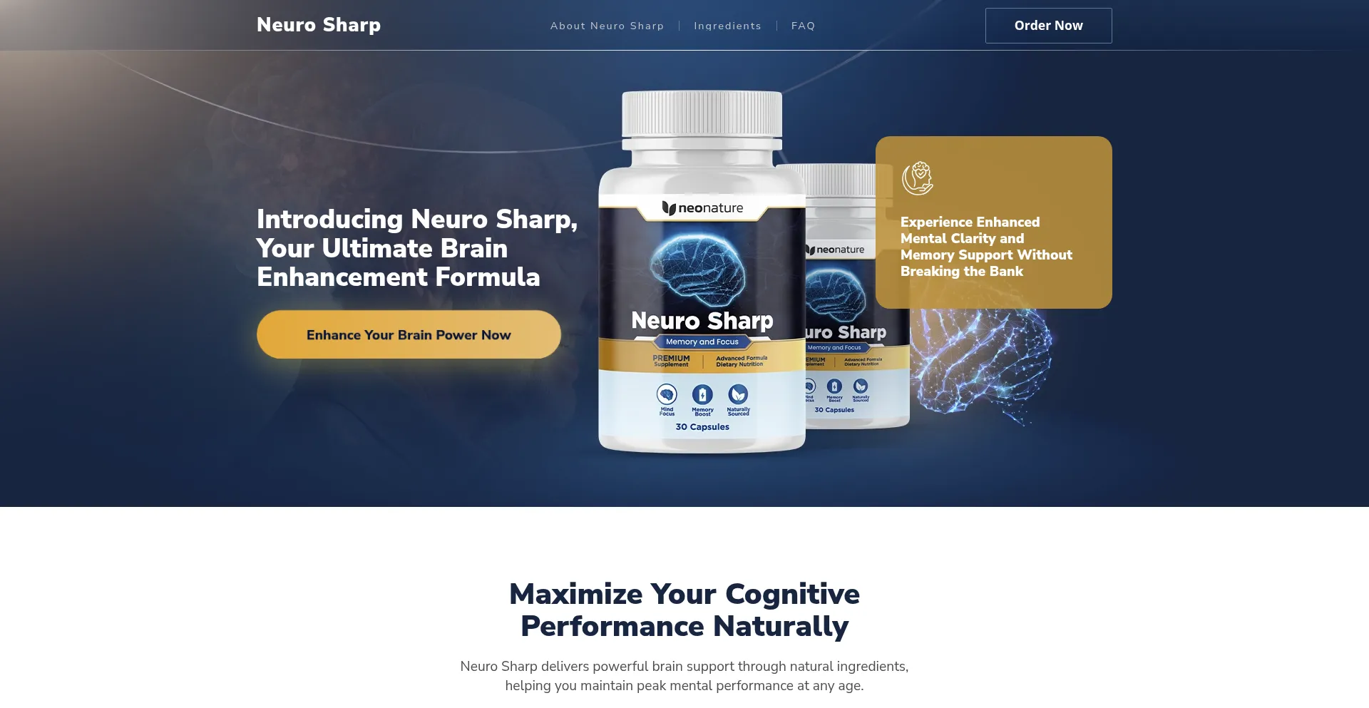Getneurosharp.com Screenshot