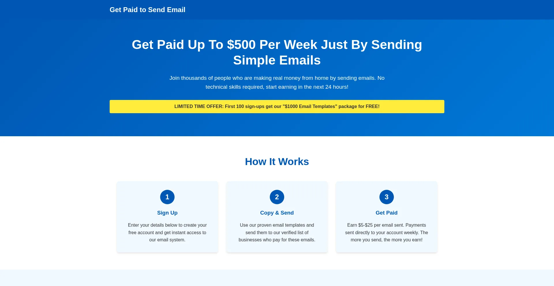 Is Getpaidtosendemail.com Safe?