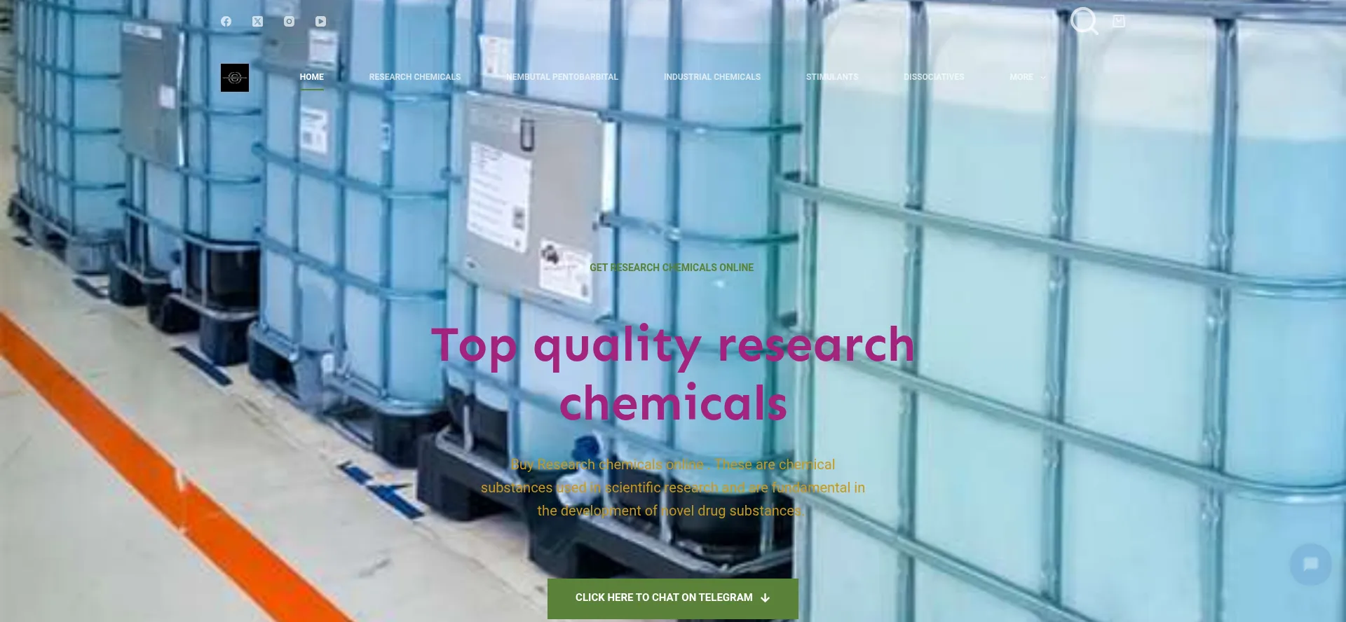 Website screenshot of Getsolidresearchchemicals.com