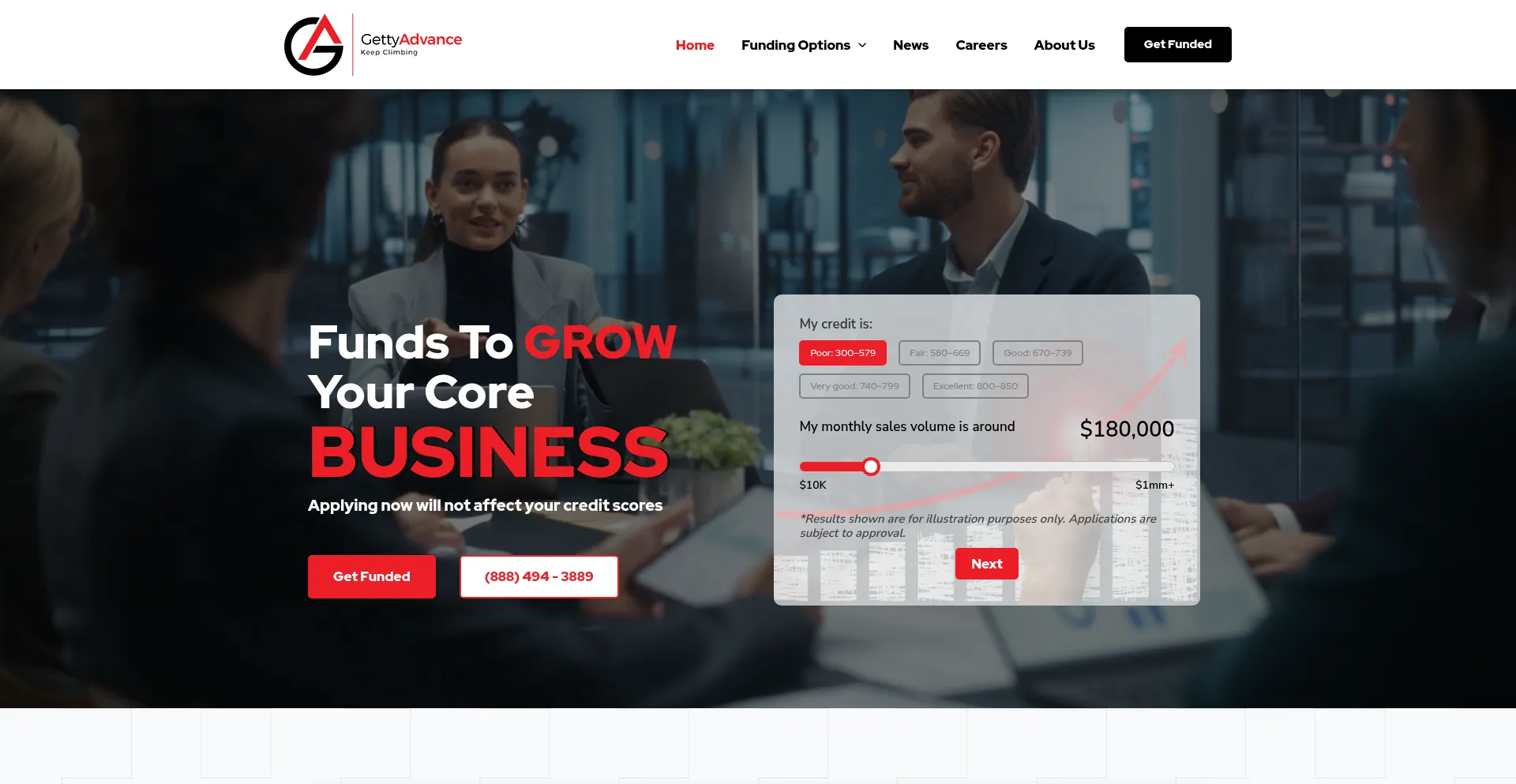 Gettyadvance.com Screenshot