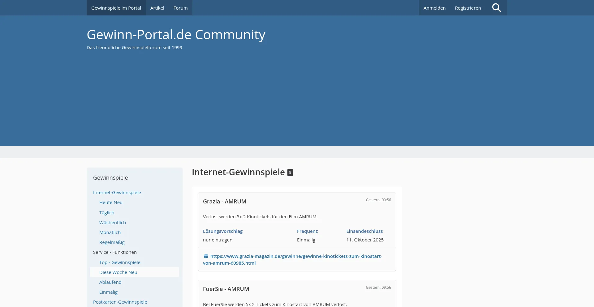 Gewinn-portal.de Screenshot
