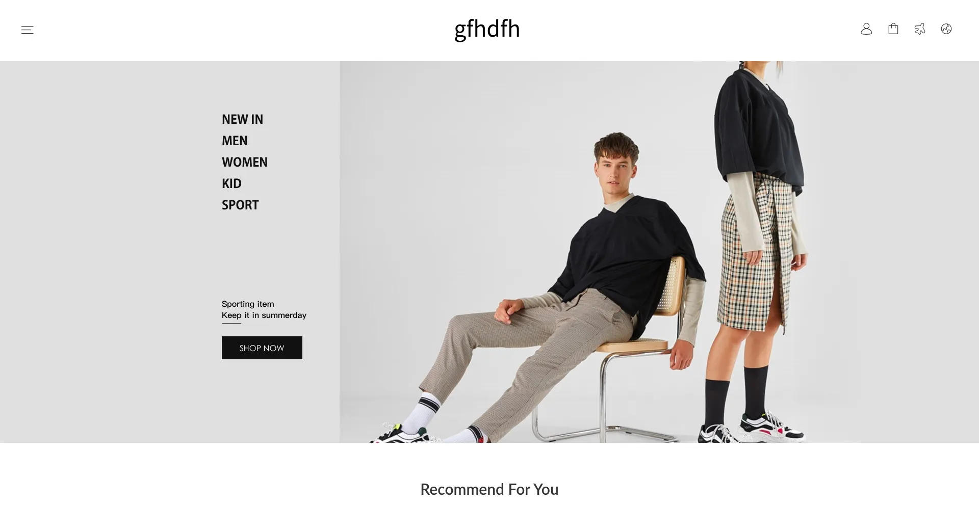 Website screenshot of Gfhdfh.com