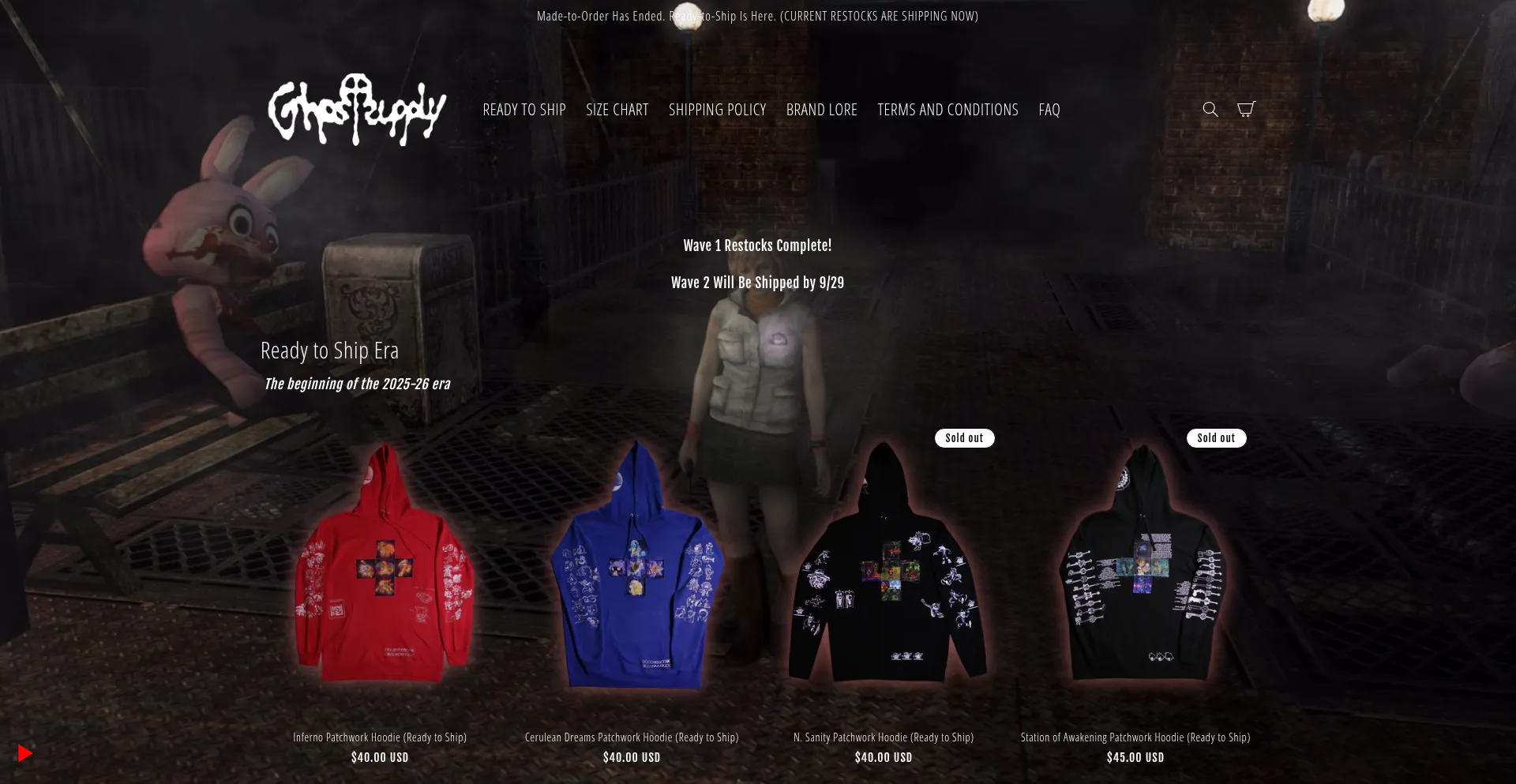 Ghostsupplyclothing.com Screenshot