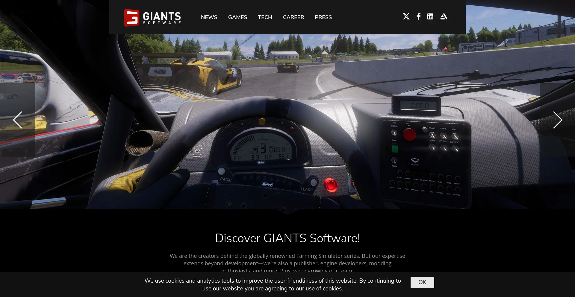 Giants-software.com Screenshot