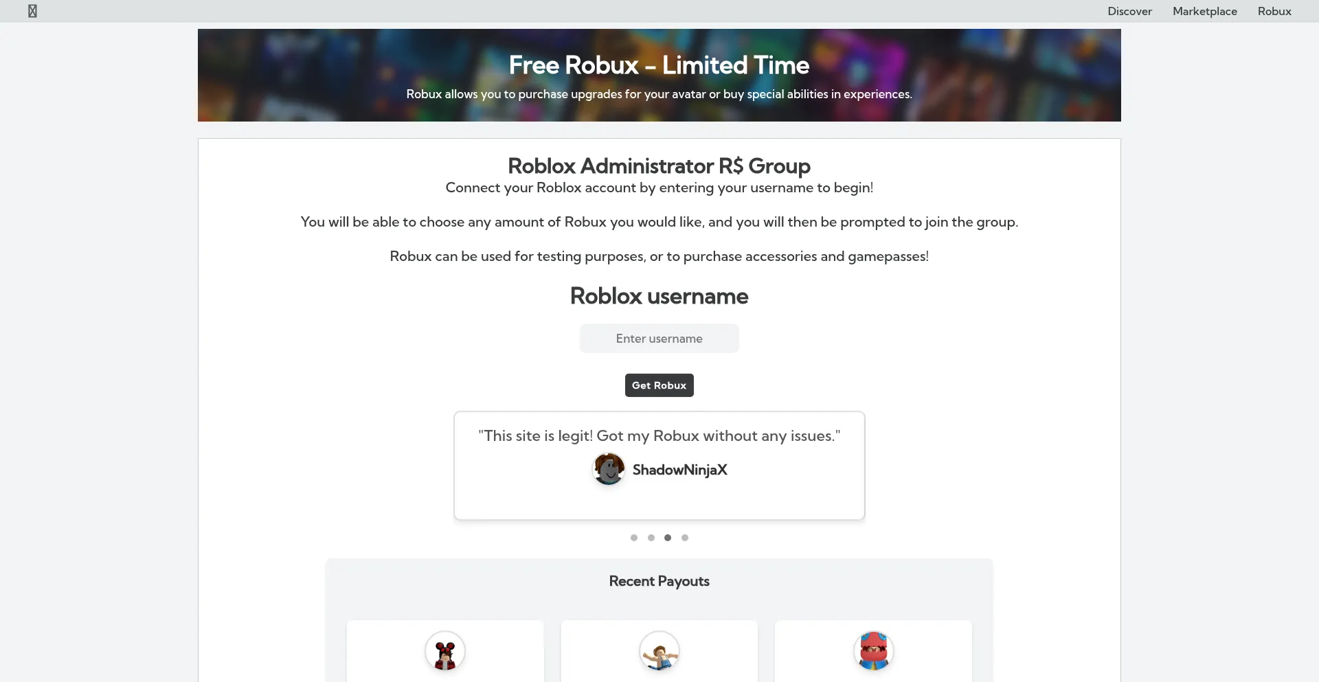 Website screenshot of Giftking.pages.dev