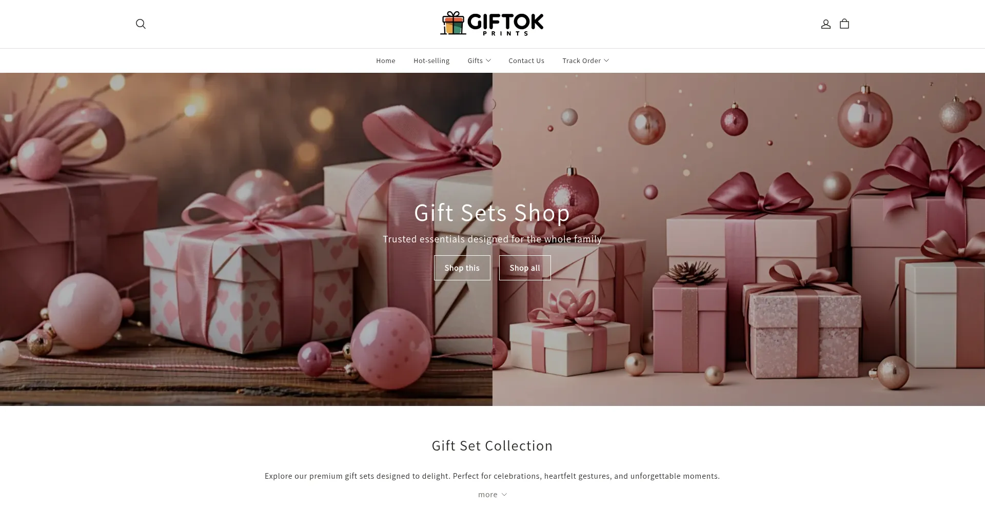 Giftokprints.com Screenshot