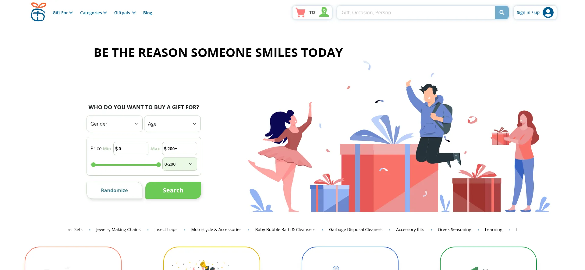 Giftpals.com Screenshot