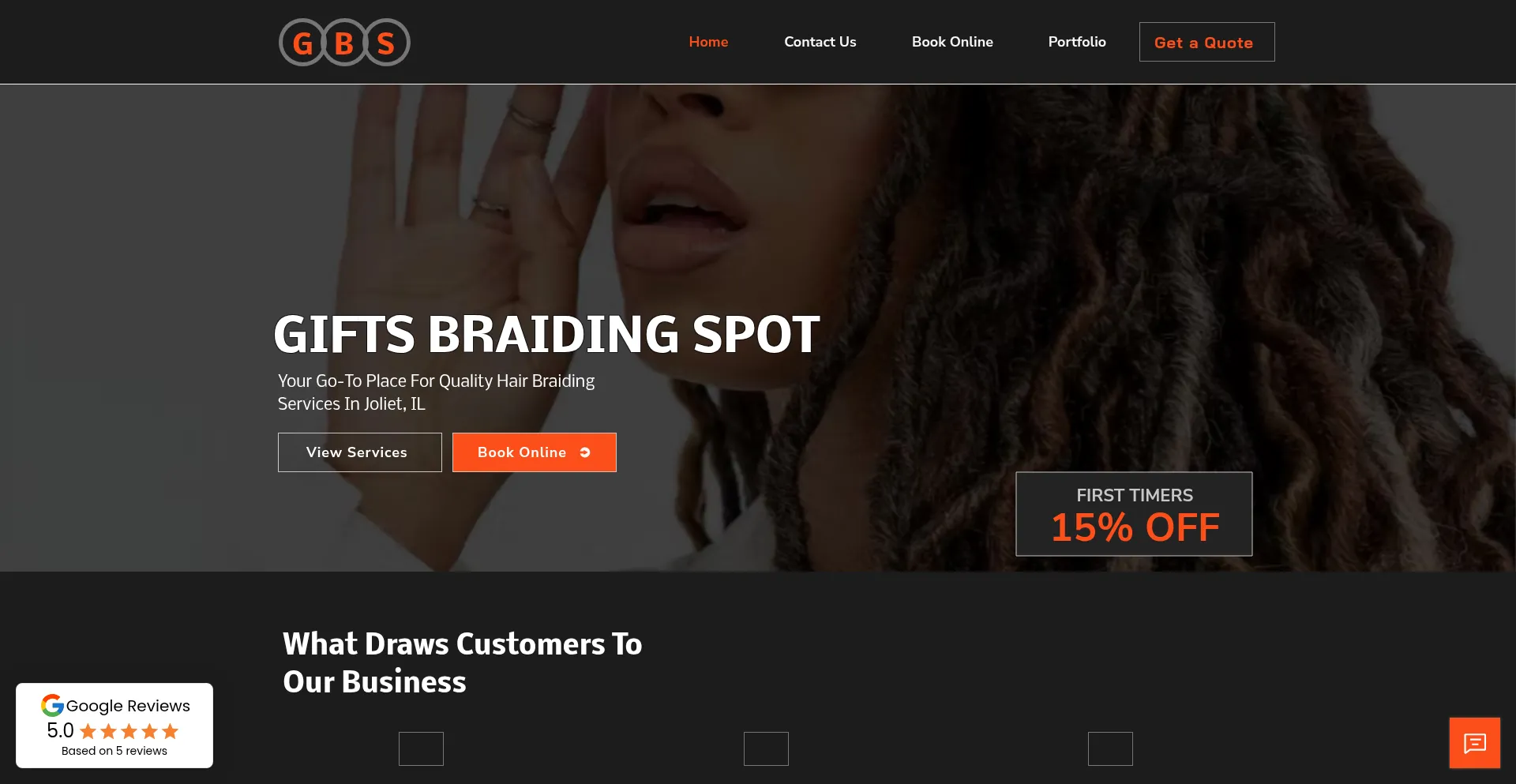 Giftsbraidingspot.com Screenshot