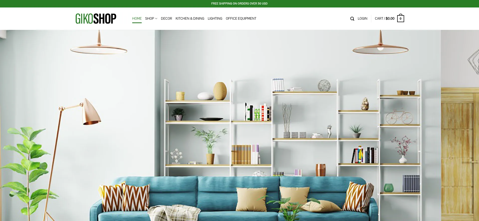 Website screenshot of Gikomall.com