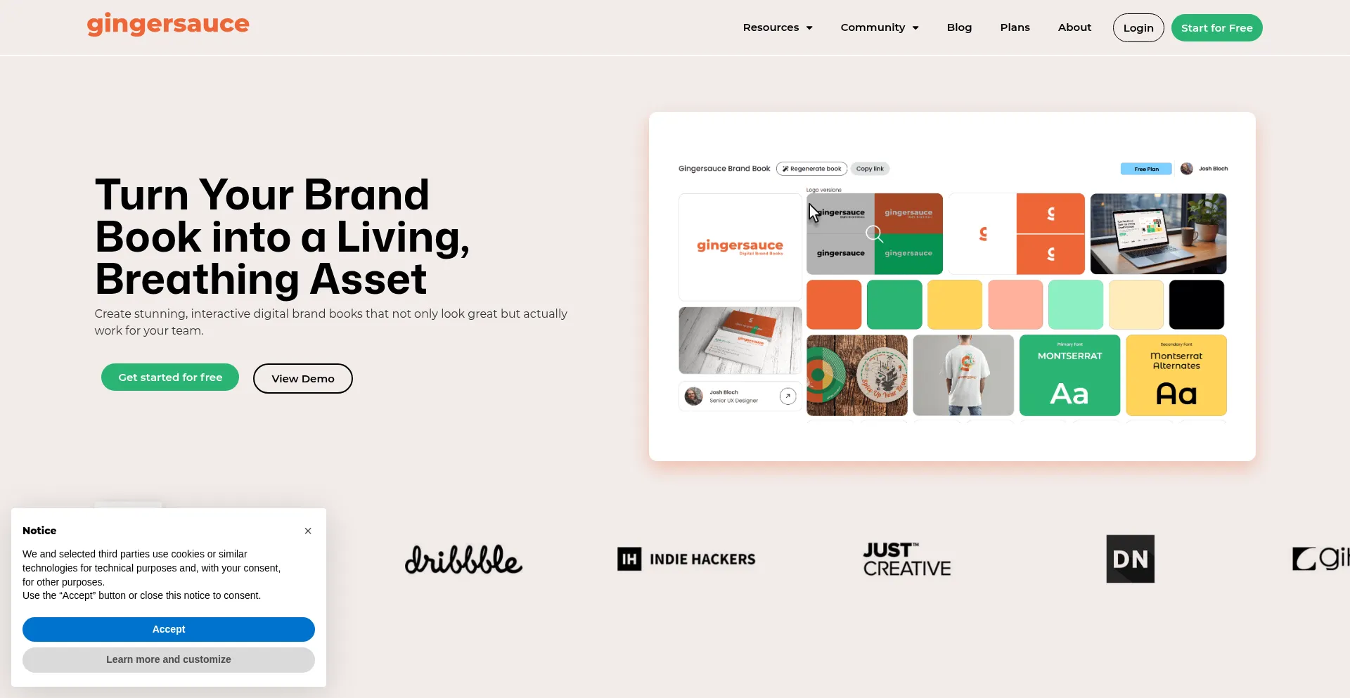 Gingersauce.co Screenshot