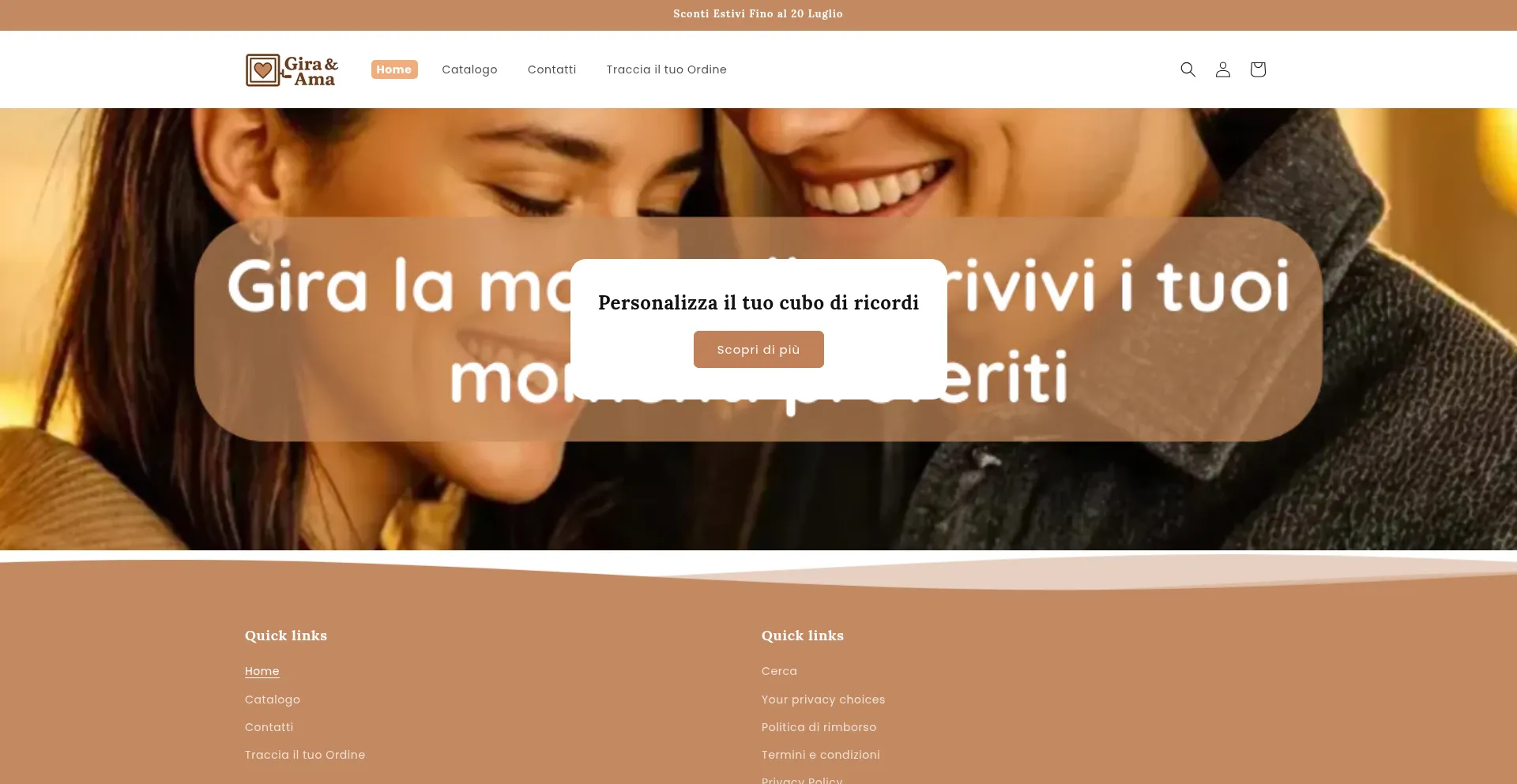 Website screenshot of Giraeama.com