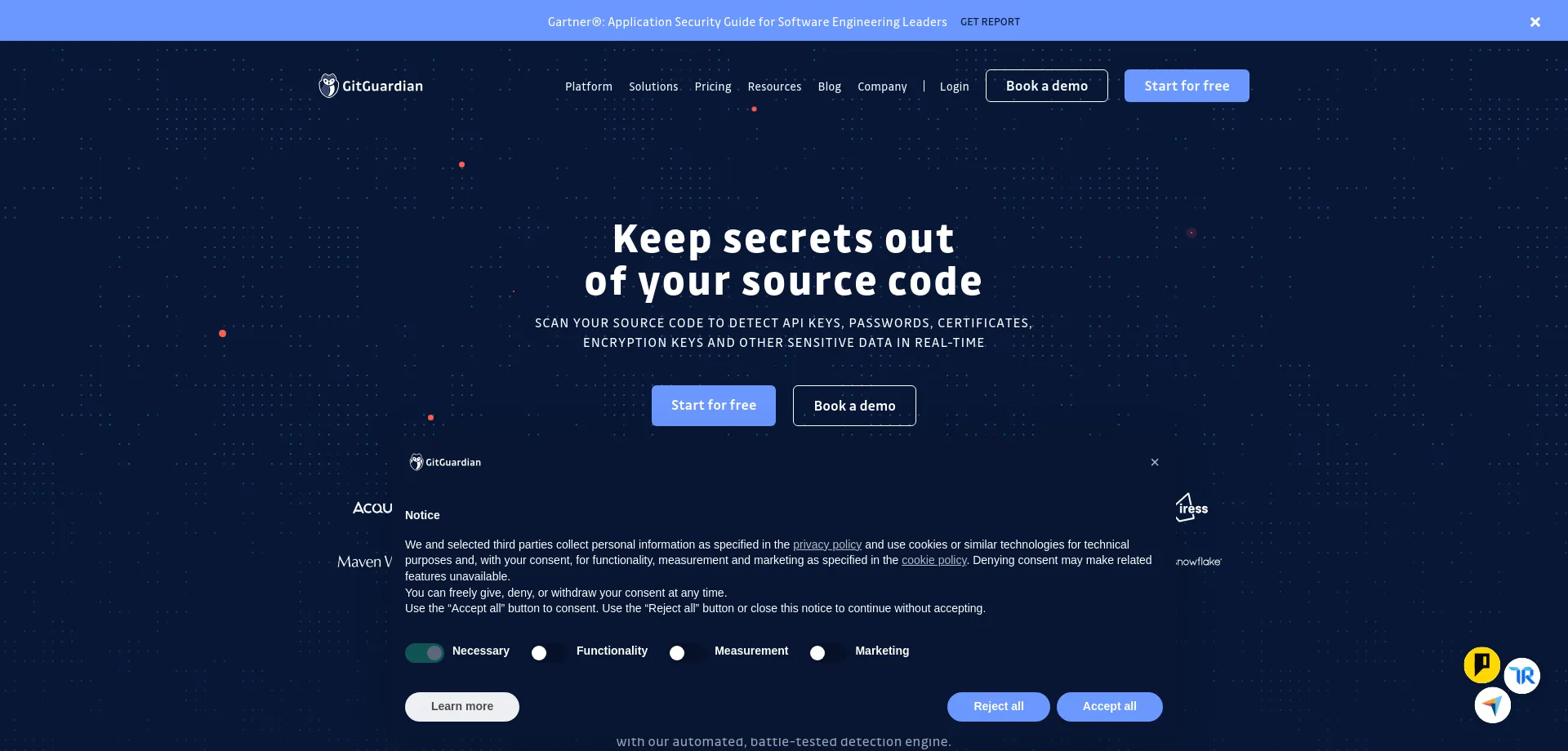 Gitguardian.com Screenshot