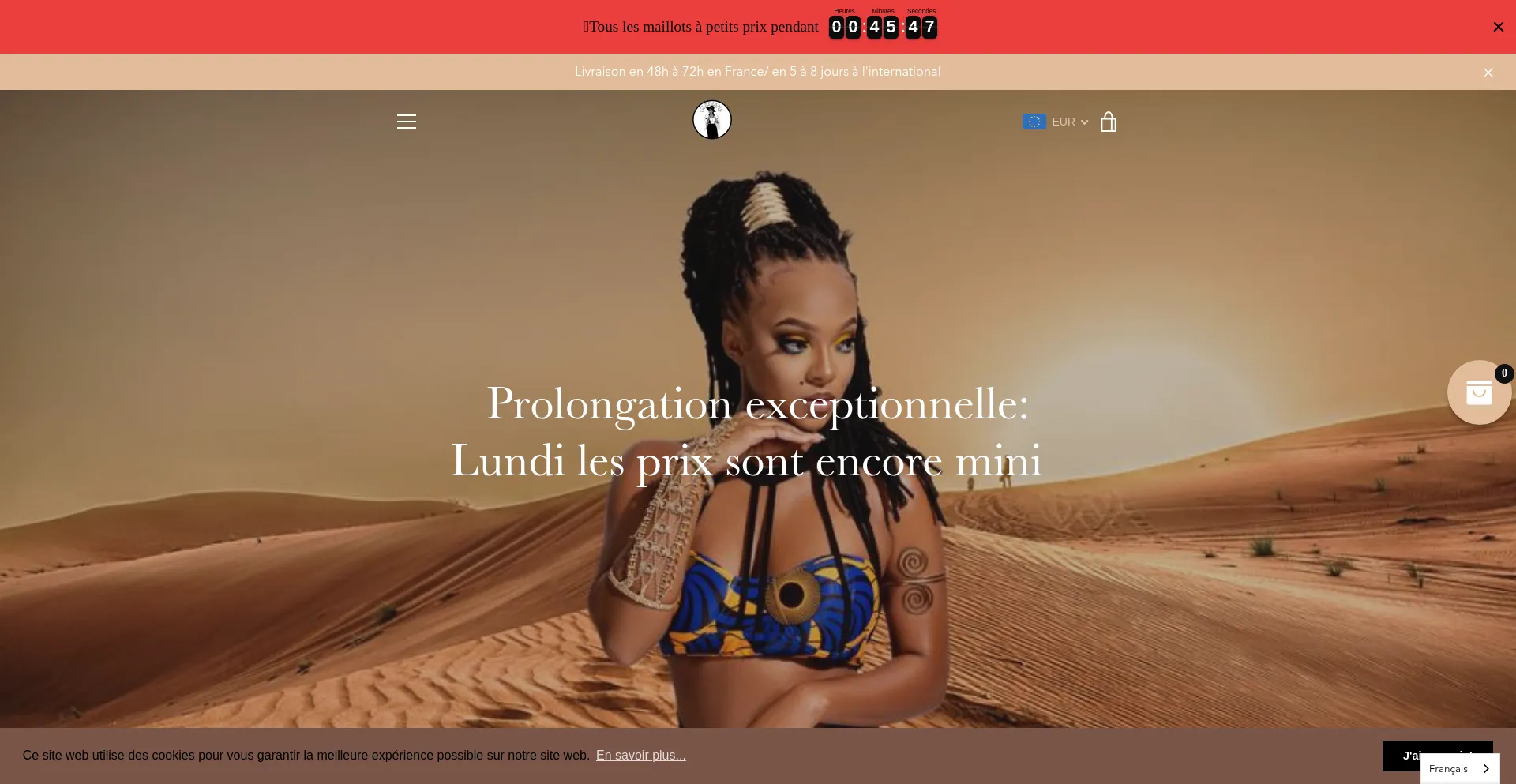 Website screenshot of Gladiane.com