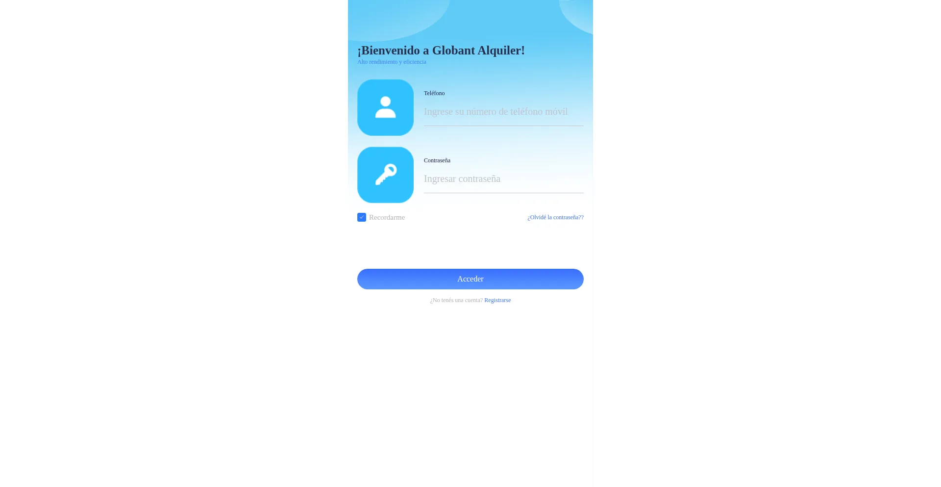 Website screenshot of Glb-finance.com