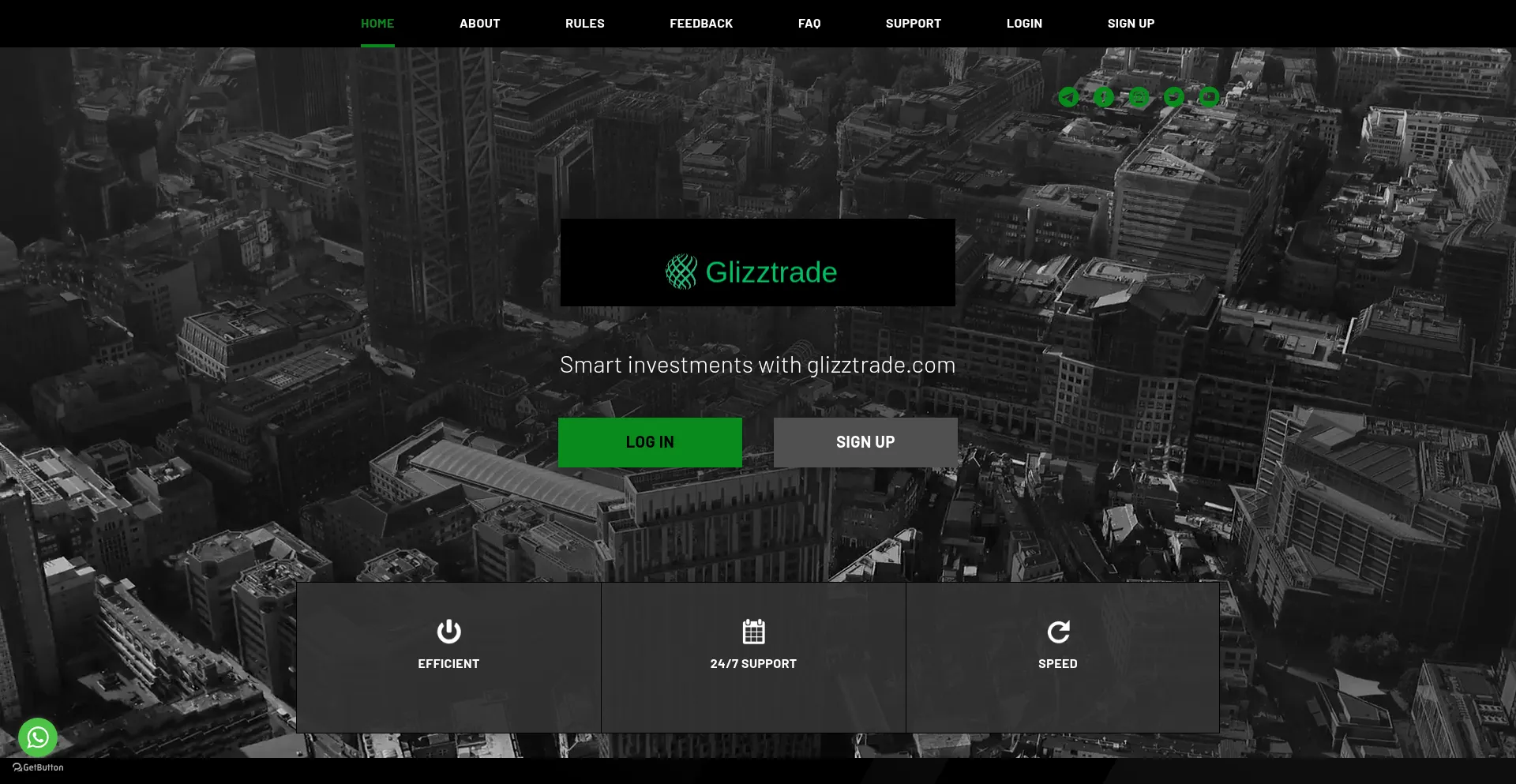 Glizztrade.com Screenshot