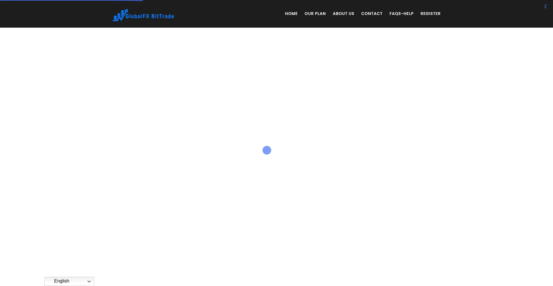 Website screenshot of Globalfxbittrade.com