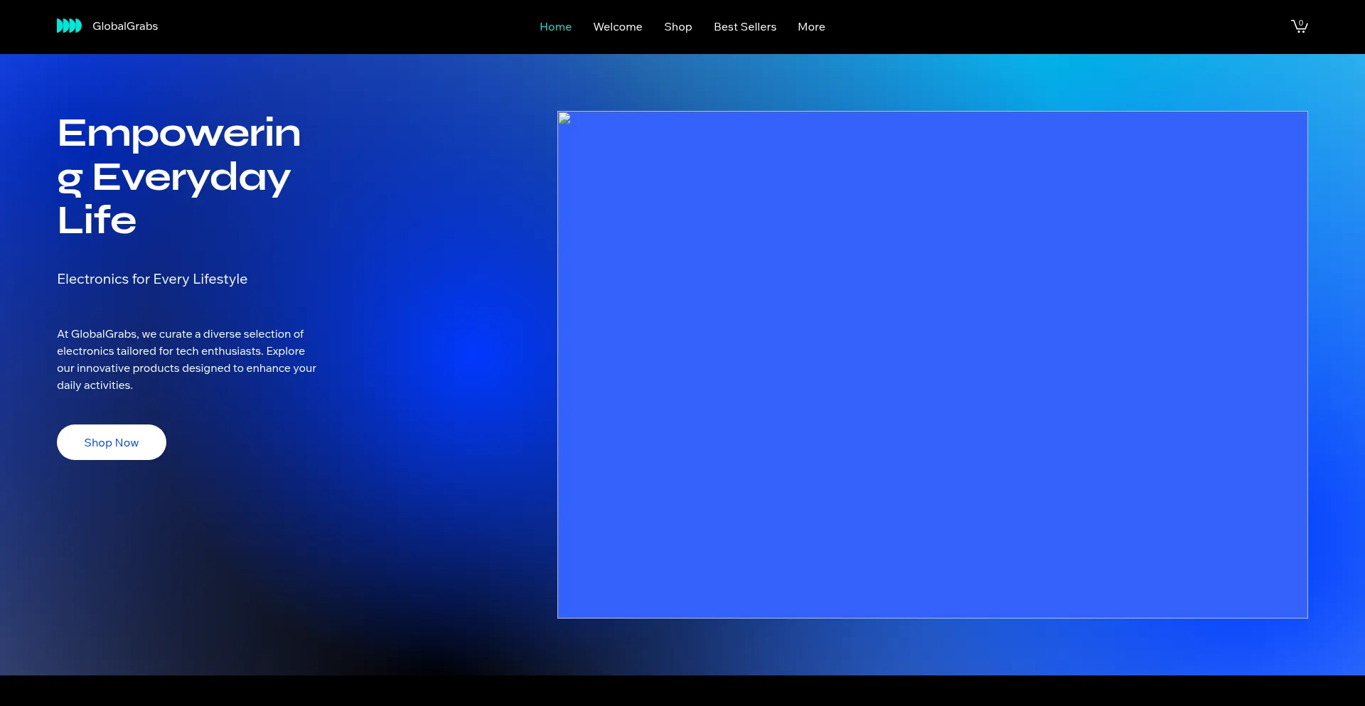 Website screenshot of Globalgrabs.net
