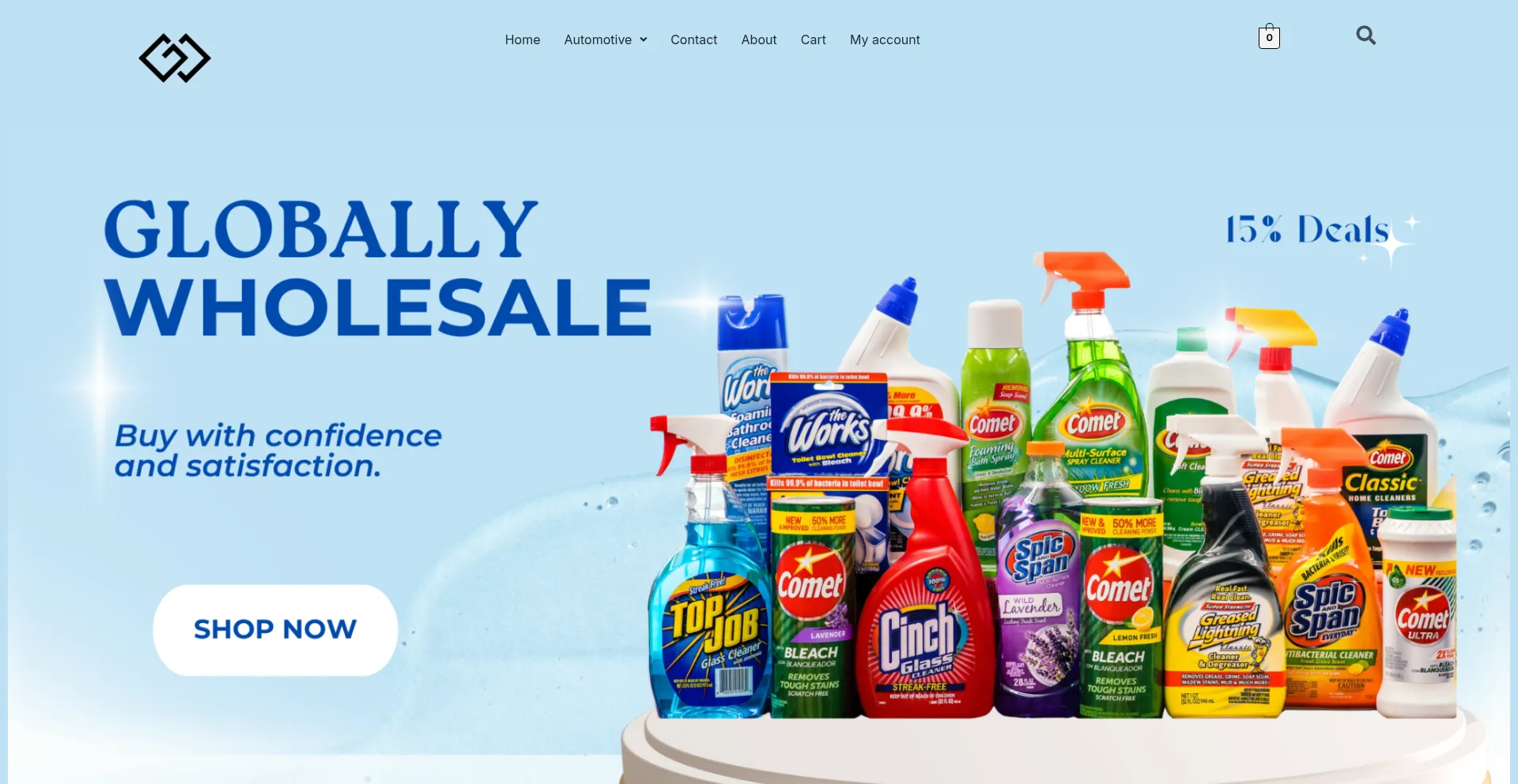 Website screenshot of Globallywholesale.com