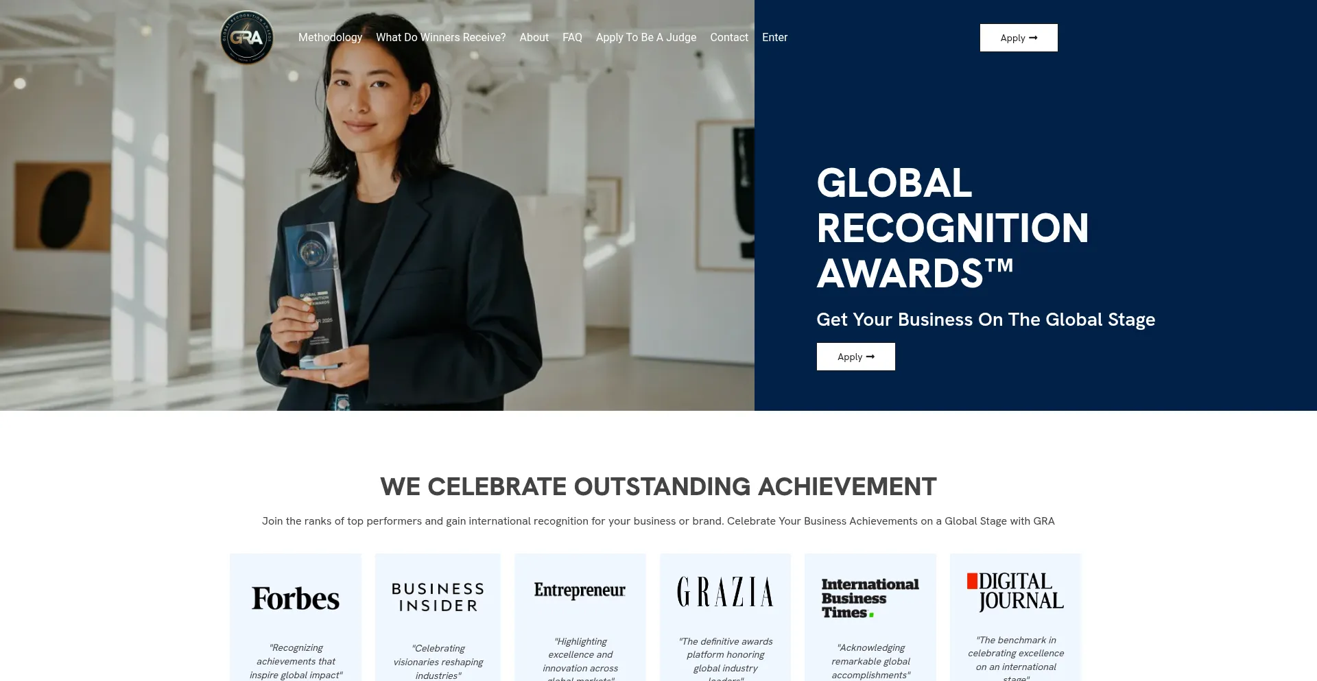 Globalrecognitionawards.org Screenshot