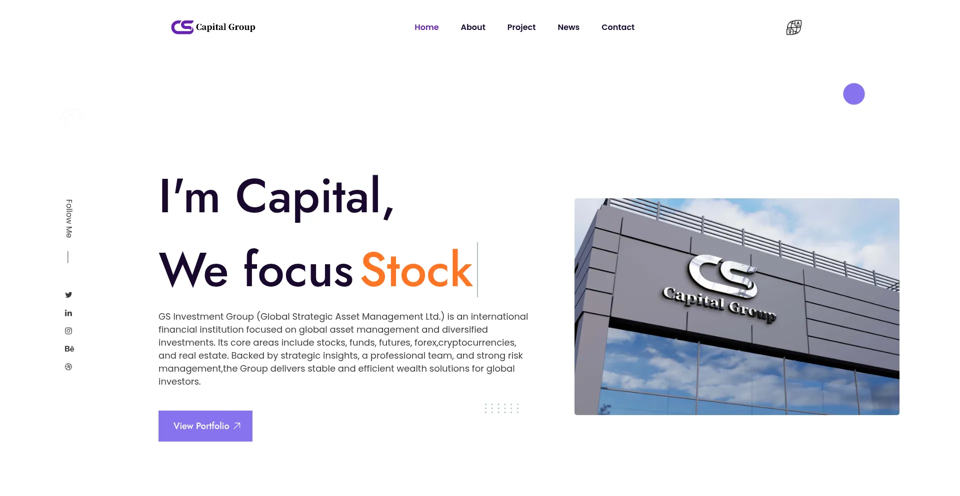 Website screenshot of Globalstrategy8.com