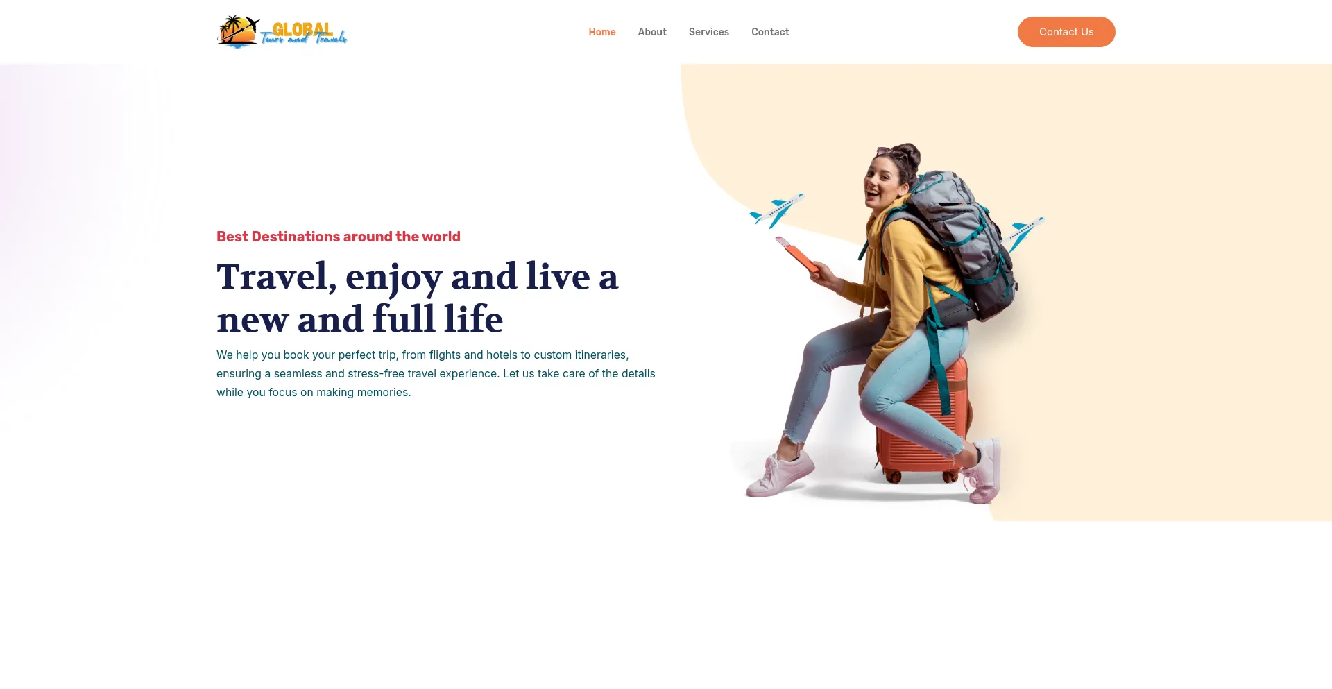 Globaltoursandtravelsldn.co.uk Screenshot