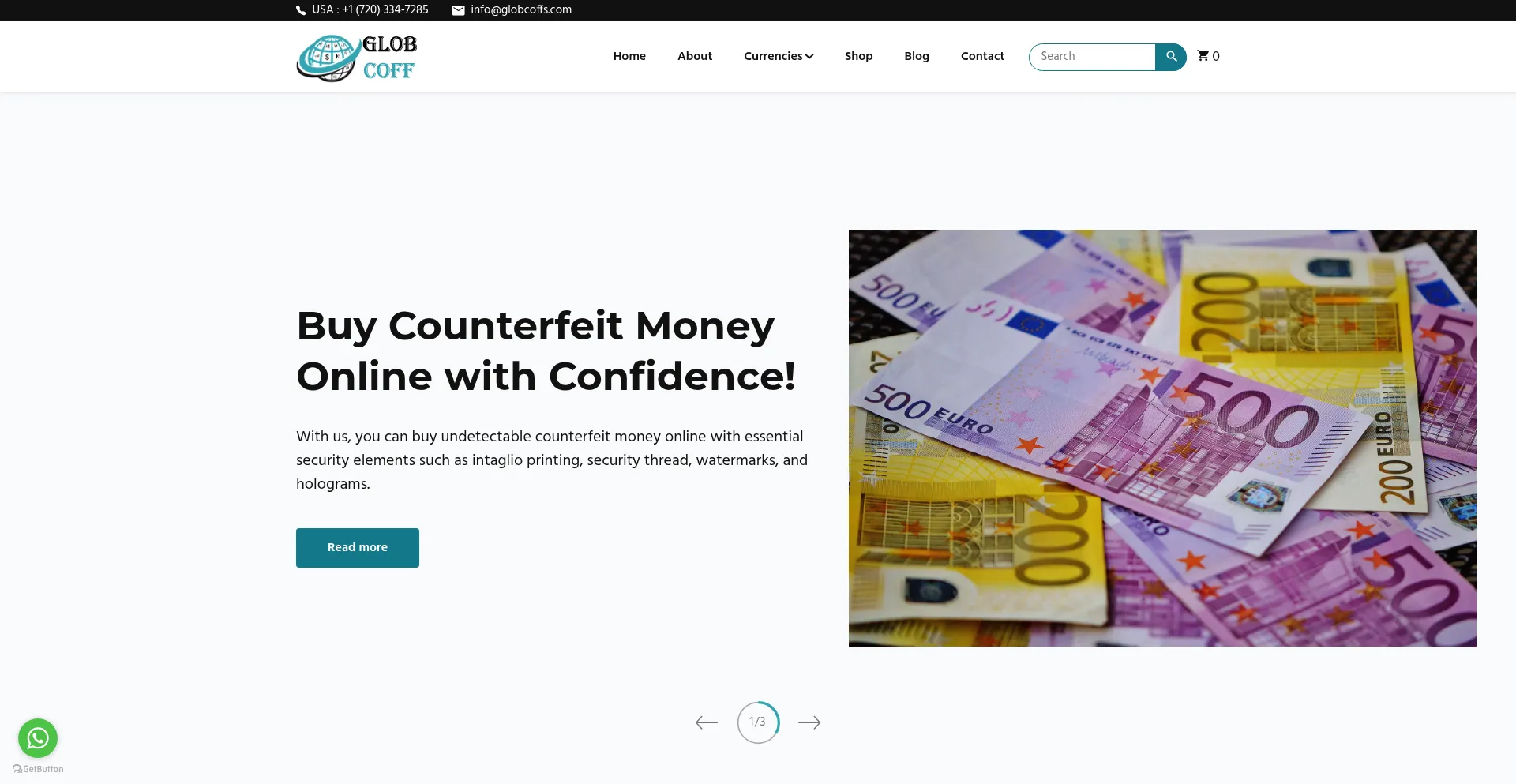 Globcoffs.com Screenshot