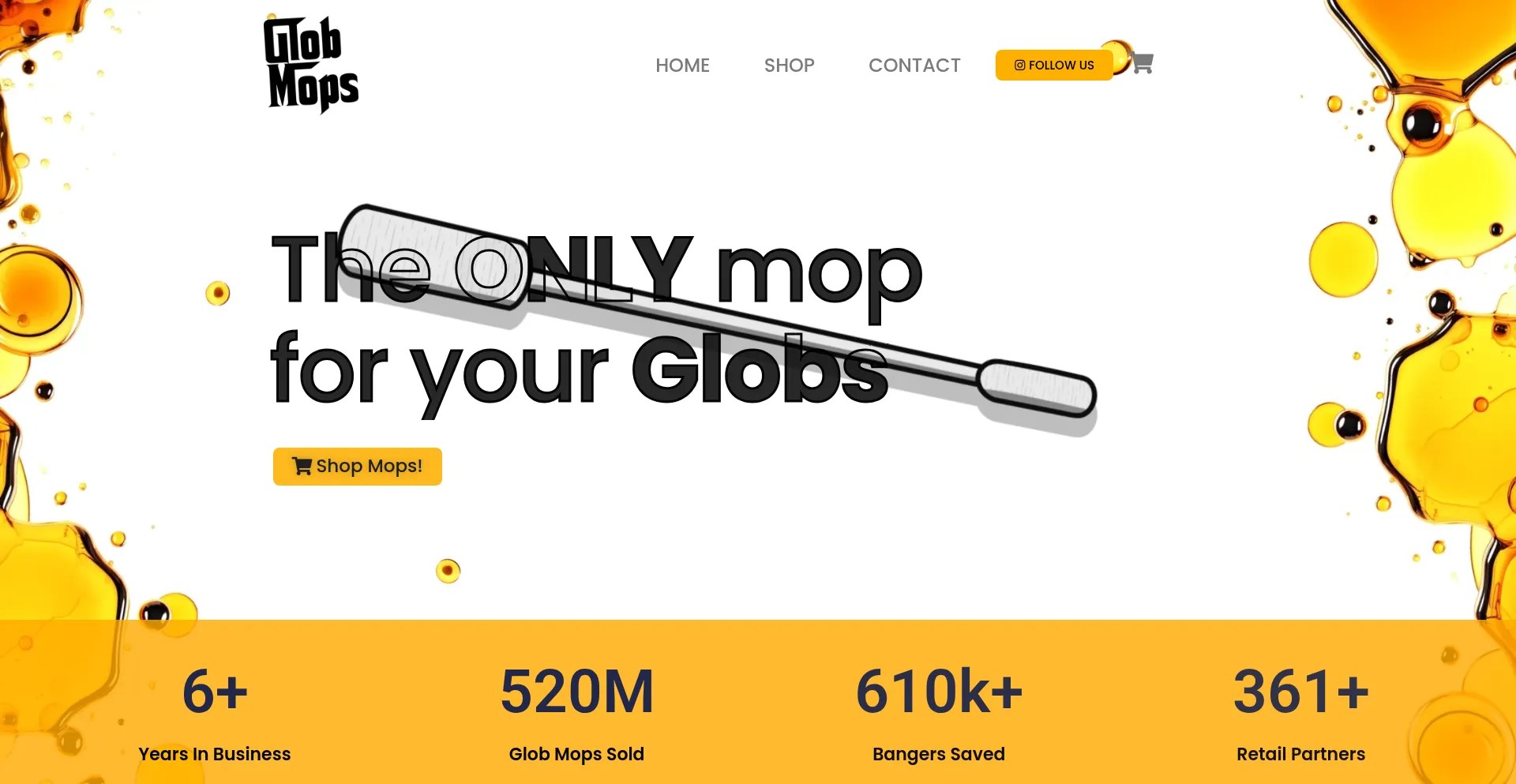 Website screenshot of Globmops.com