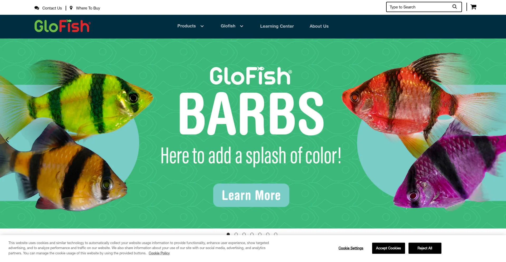 Glofish.com Screenshot
