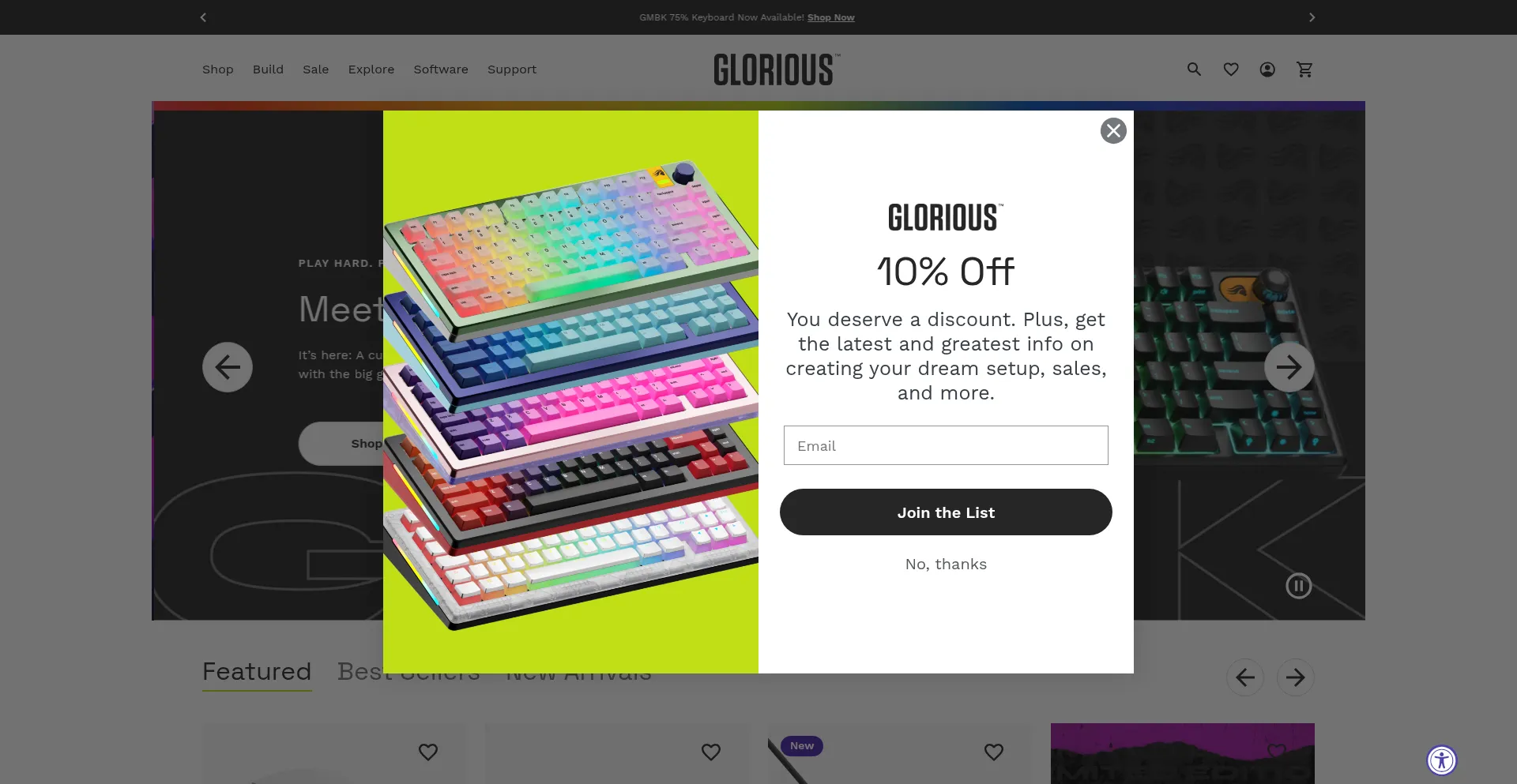 Gloriousgaming.com Screenshot