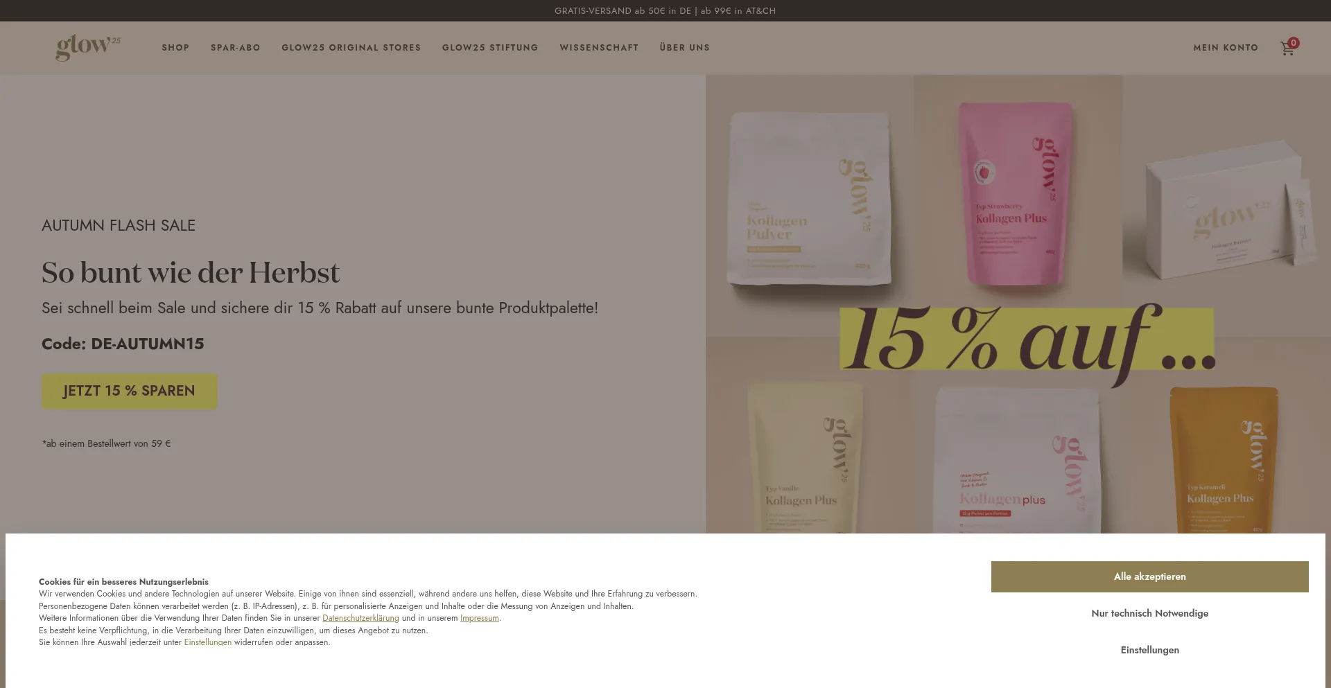 Glow25.de Screenshot