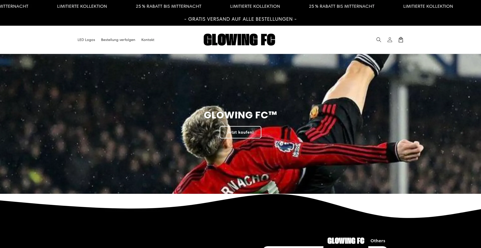 Website screenshot of Glowingfc.de
