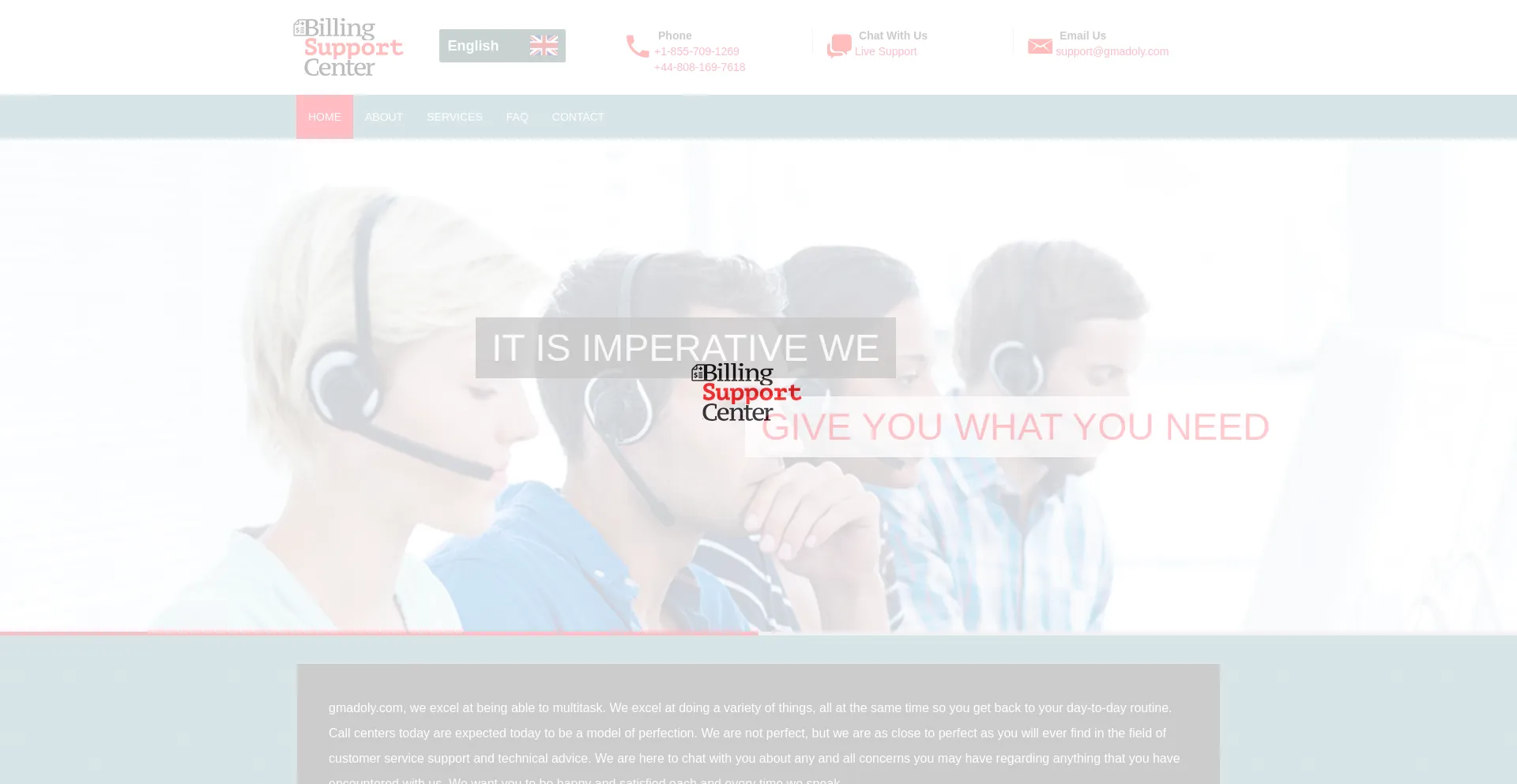 Website screenshot of Gmadoly.com