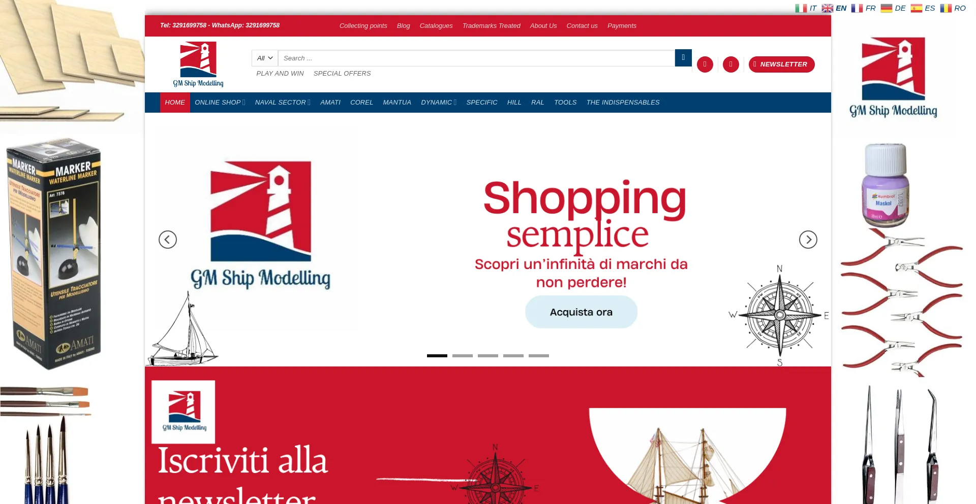 Website screenshot of Gmshipmodelling.com