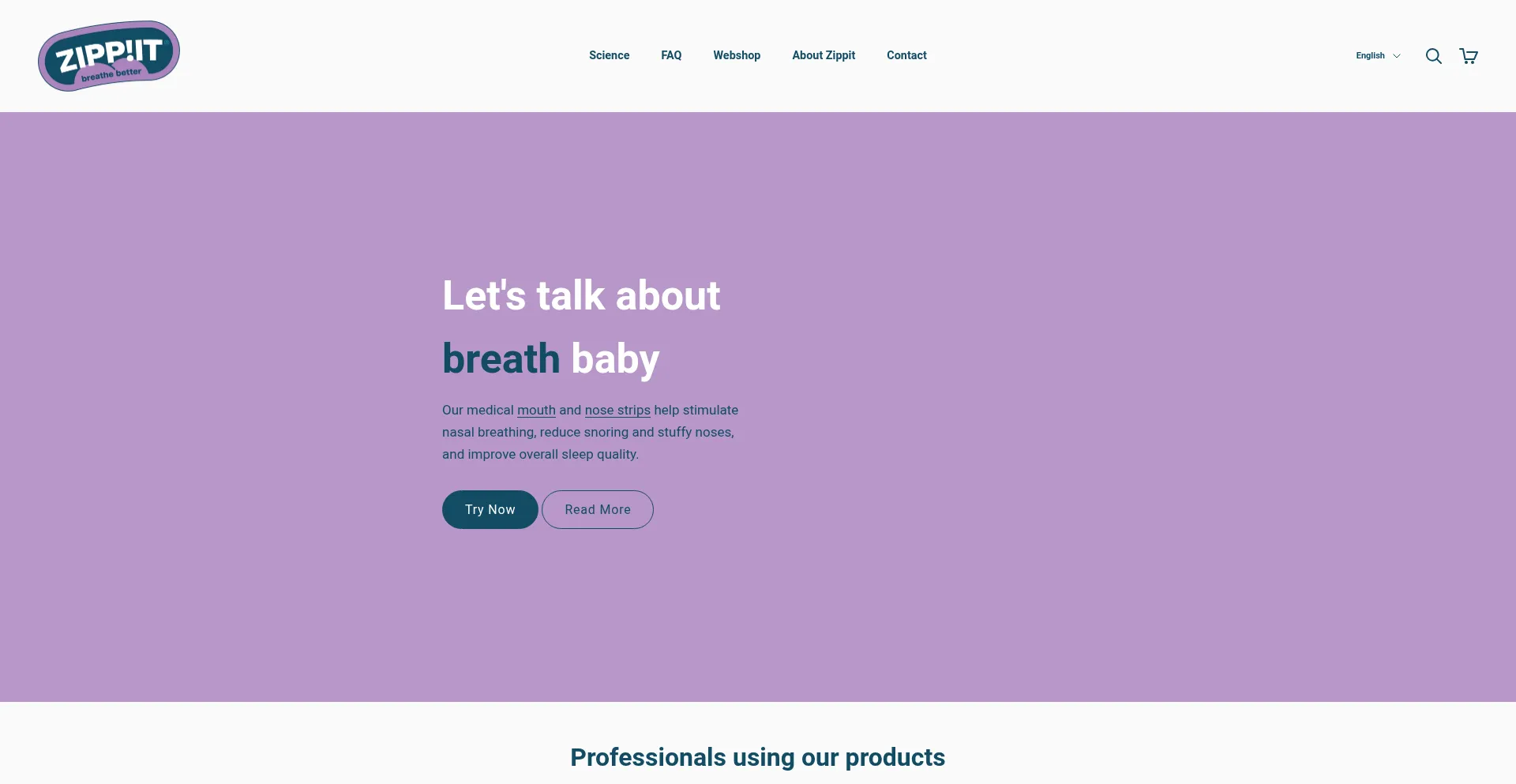 Website screenshot of Go-zippit.com