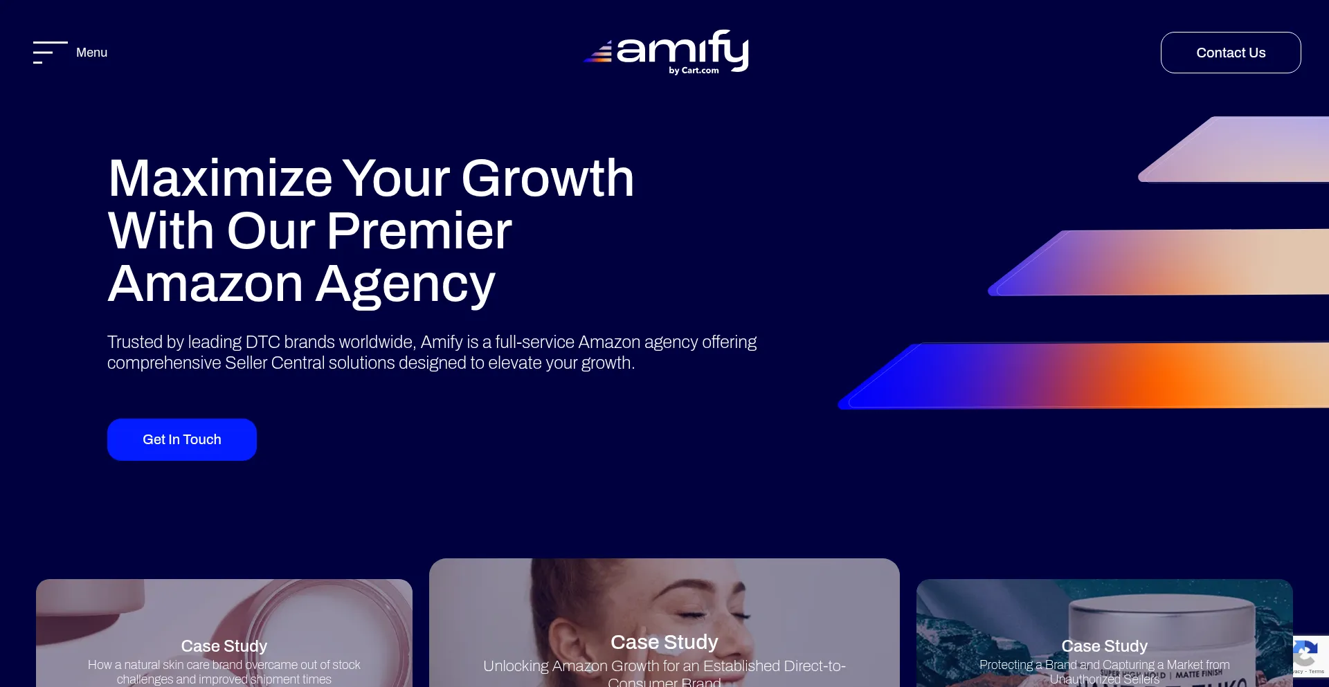 Website screenshot of Goamify.com