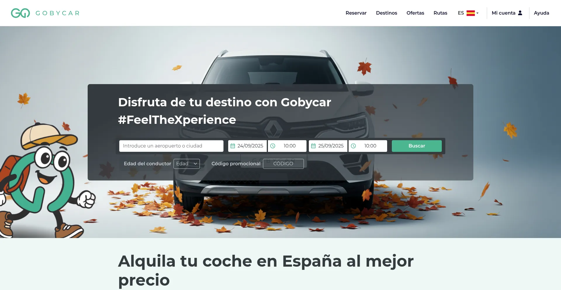 Gobycar.com Screenshot
