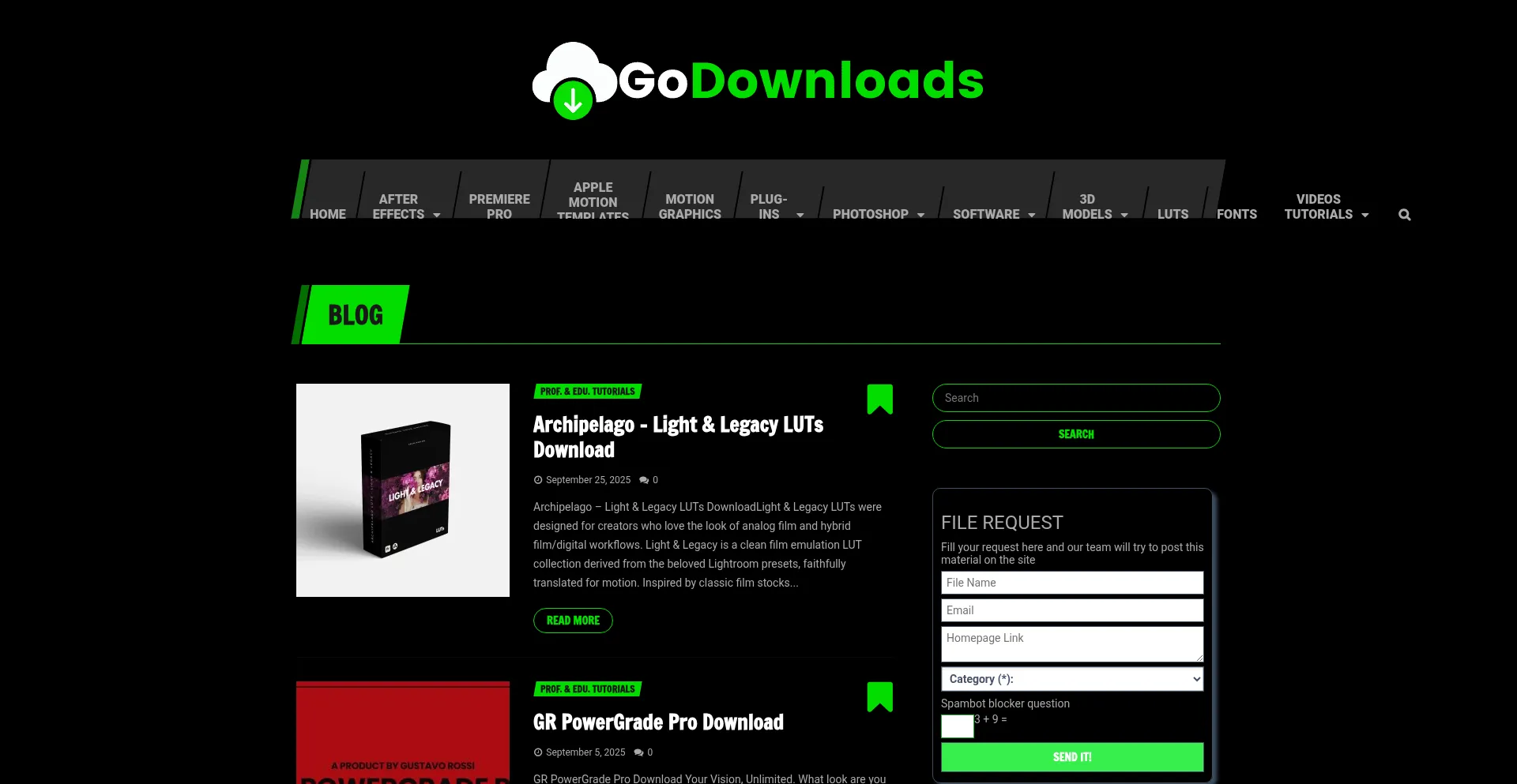 Godownloads.net Screenshot