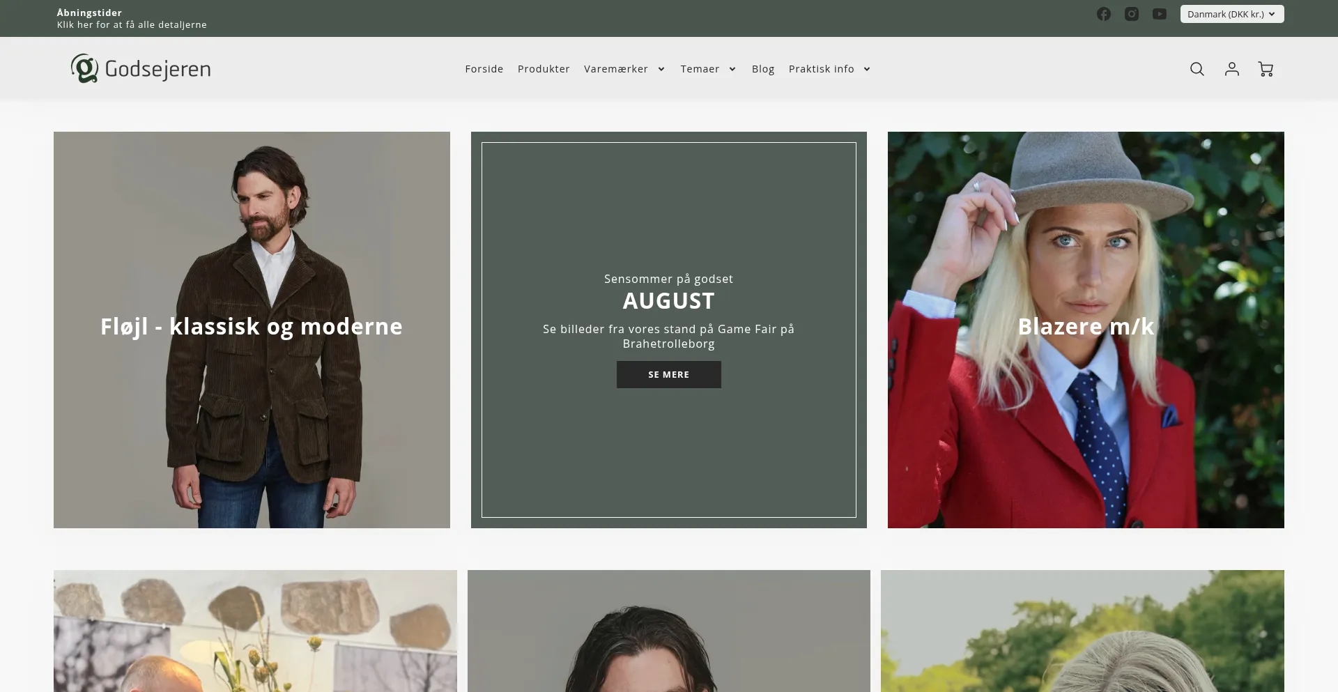 Website screenshot of Godsejeren.dk