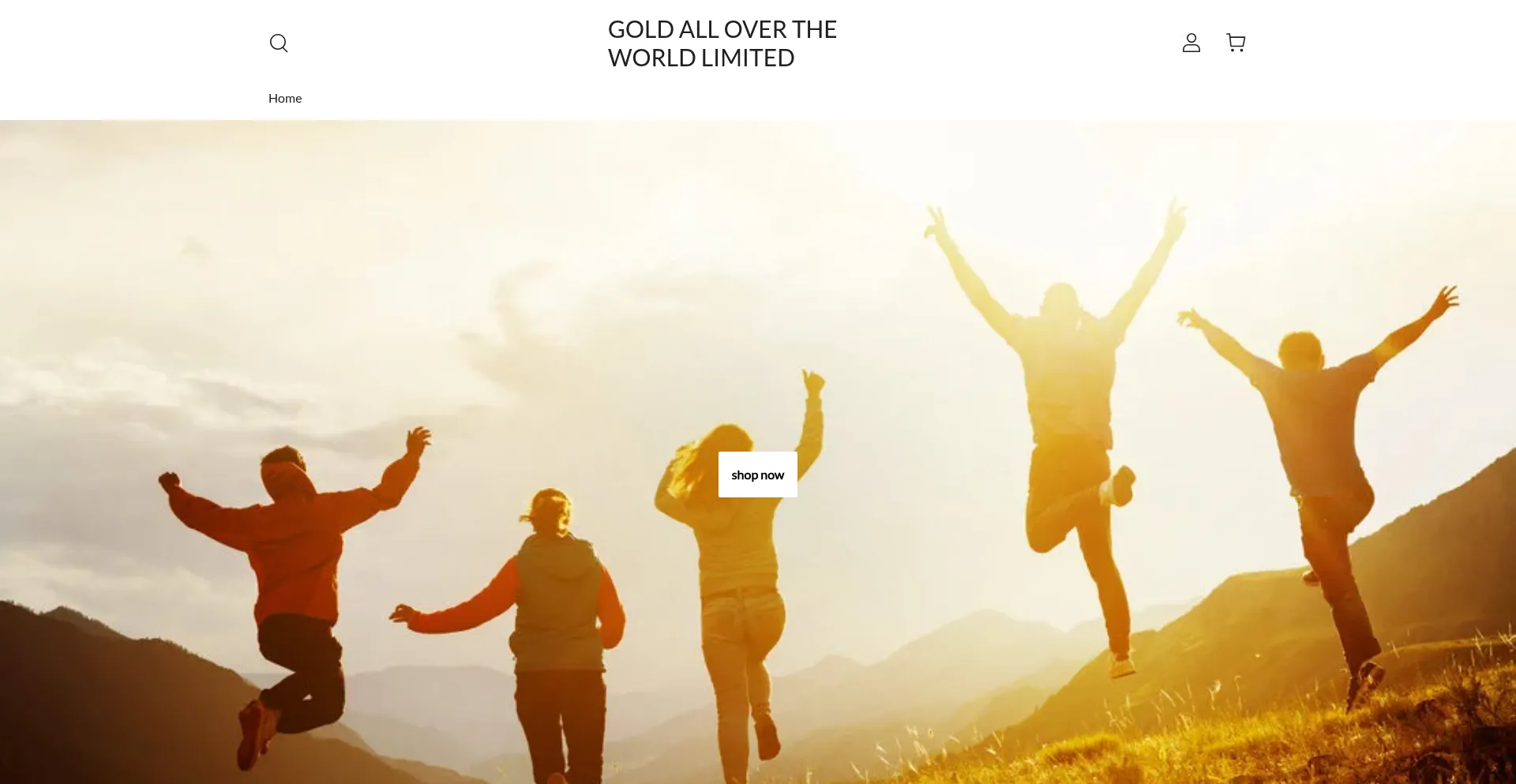 Website screenshot of Goldallovertheworld.com