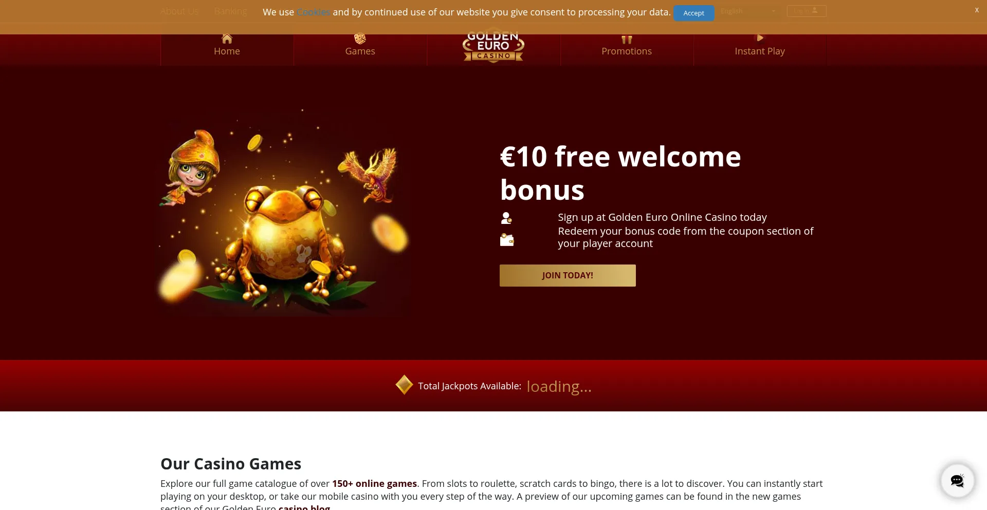 Goldeneuro.com Screenshot