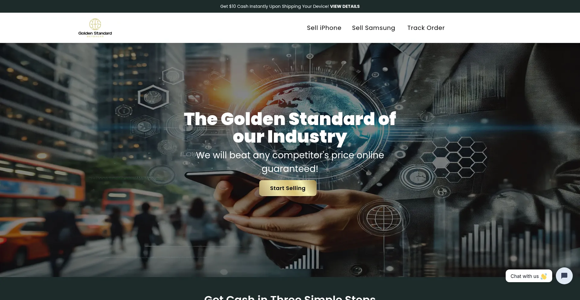 Goldenstandardbuybacks.com Screenshot
