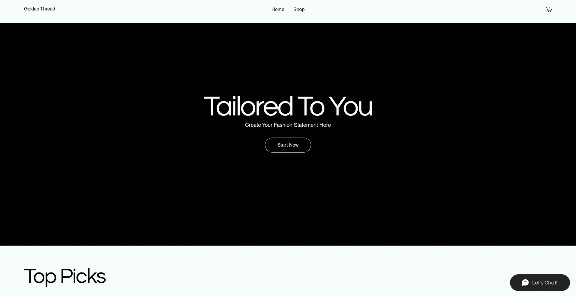 Website screenshot of Goldenthready.co.uk