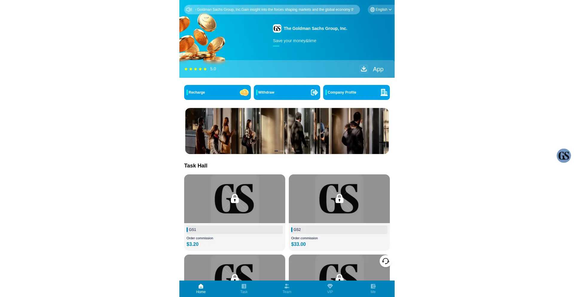 Goldmansachsco.cc Screenshot
