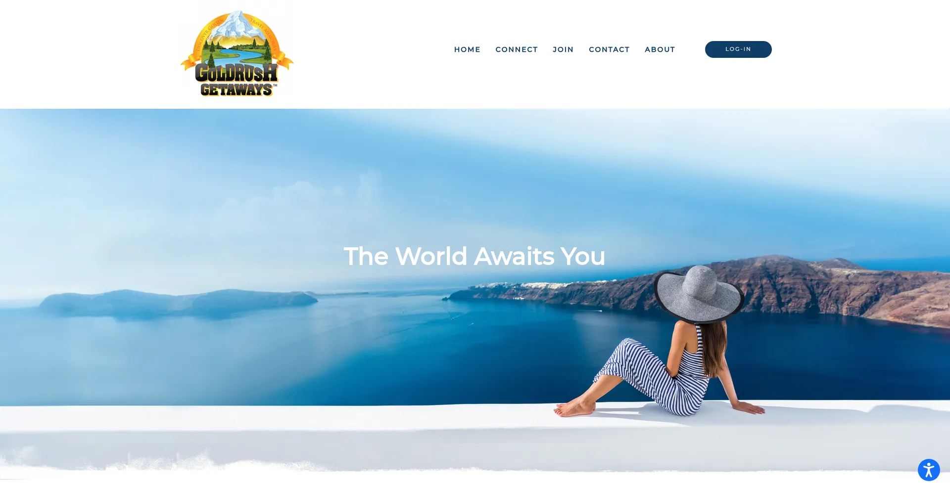 Website screenshot of Goldrushgetaways.com