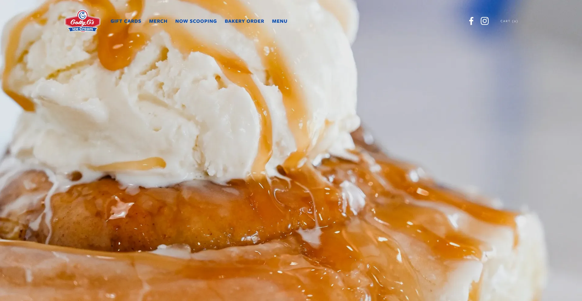 Website screenshot of Gollygs.com