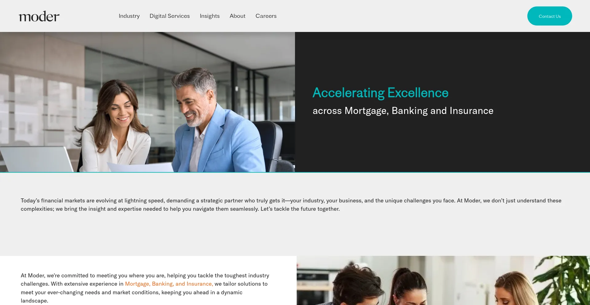 Website screenshot of Gomoder.com