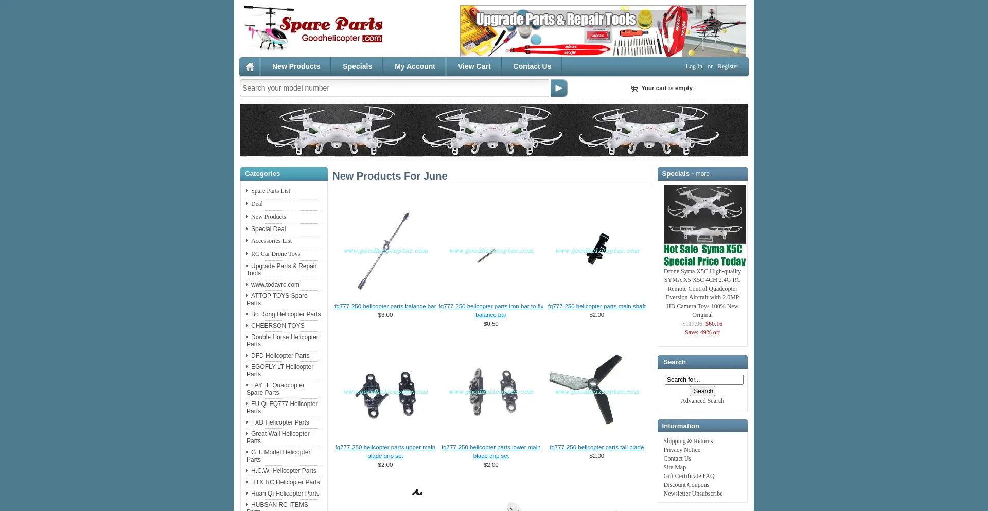 Website screenshot of Goodhelicopter.com