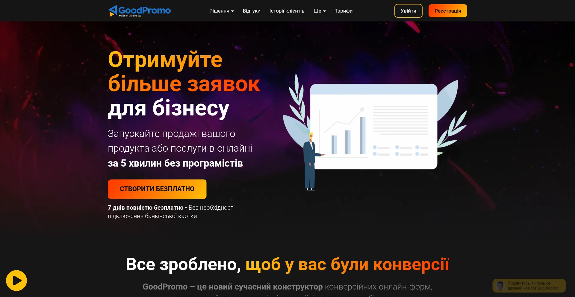 Website screenshot of Goodpromo.site