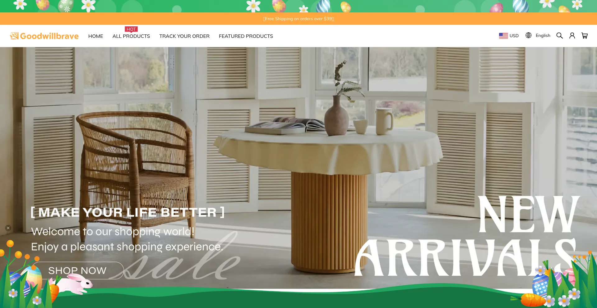 Website screenshot of Goodwillbrave.com