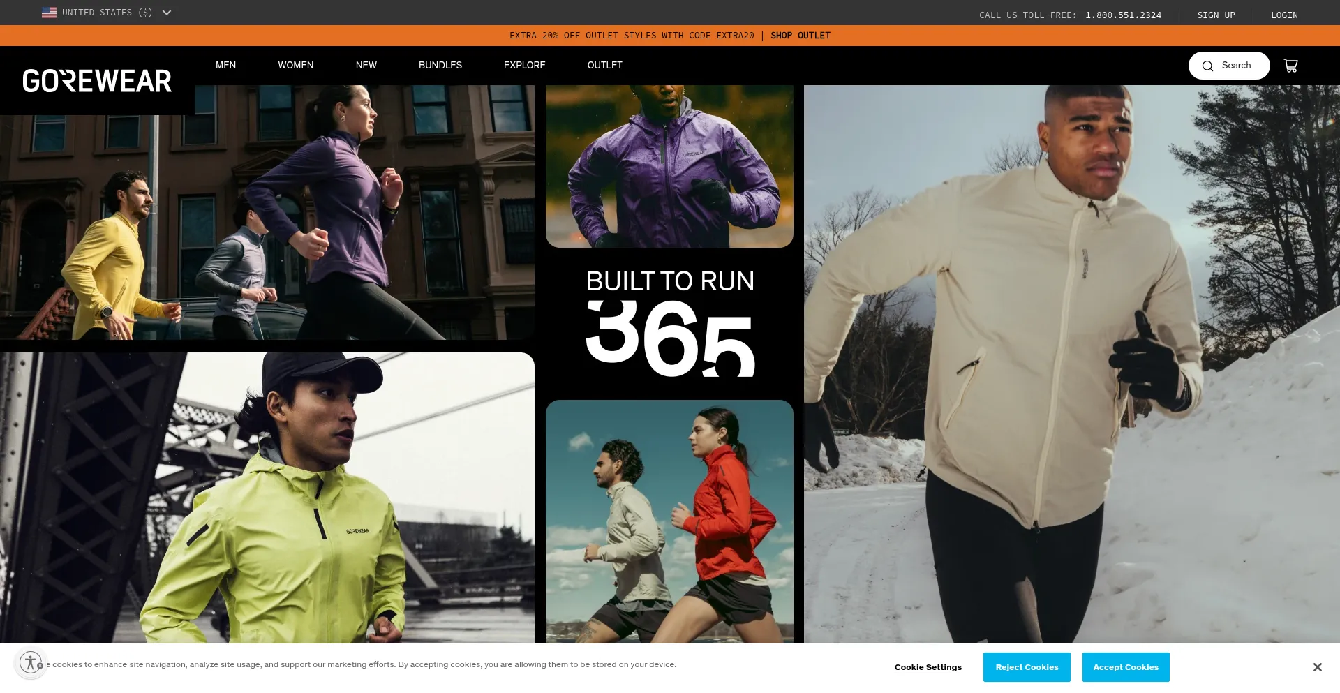 Gorewear.com Screenshot